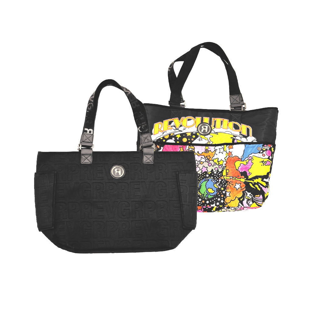 Black Type Tote Bag