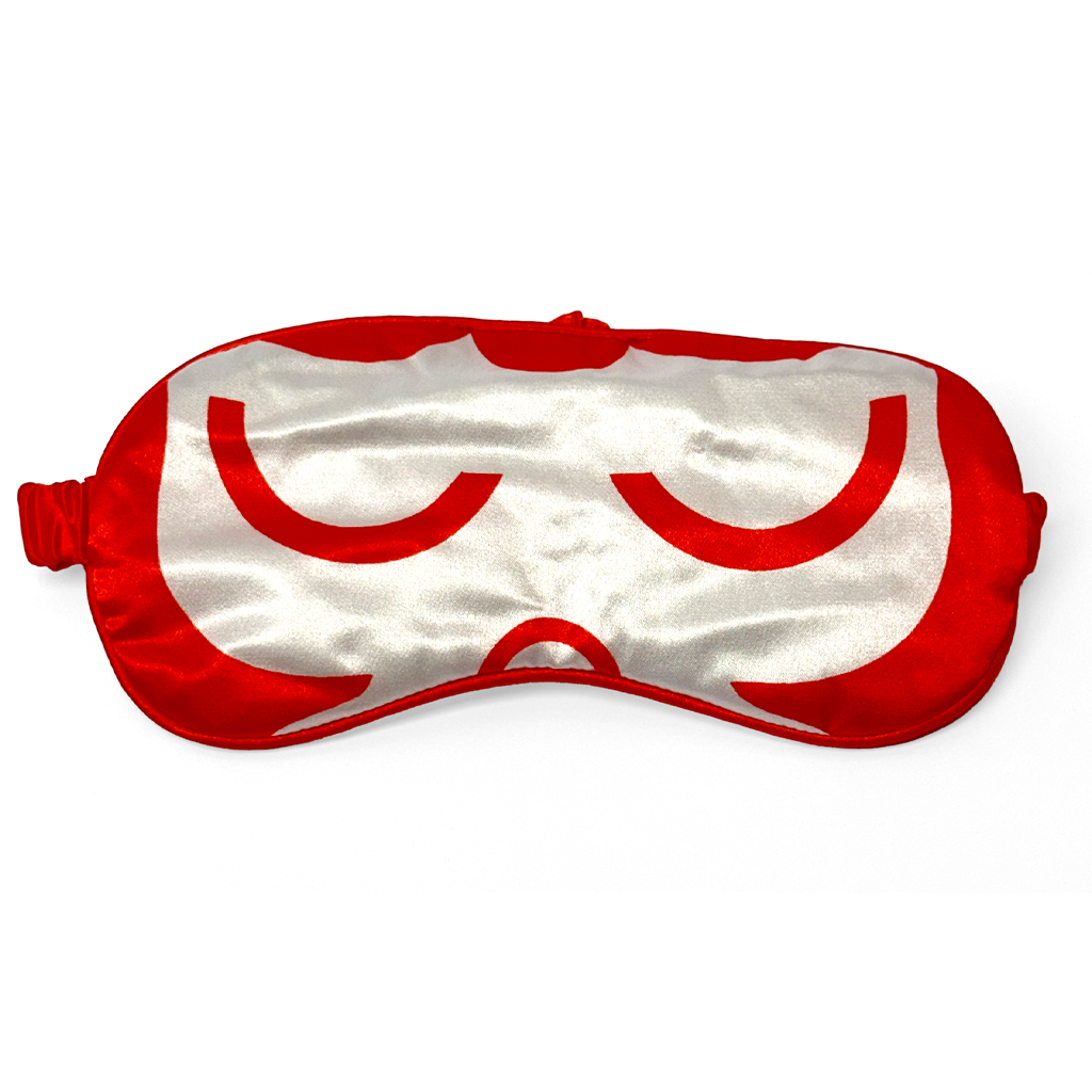 White Satin Eye Mask