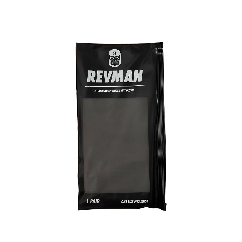 Total Black Knit Gloves